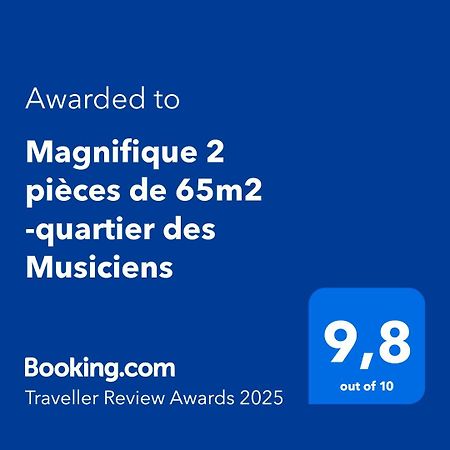 Magnifique 2 Pieces De 65M2 -Quartier Des Musiciens Apartment Nice Luaran gambar